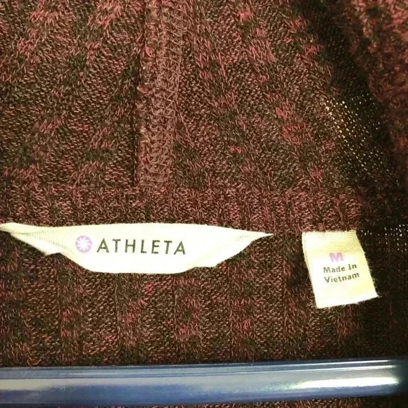 Athleta  Purple Cardigan Sweater Size Medium - Picture 8 of 16